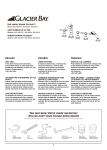 Glacier Bay 883-0004 Installation Guide
