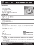 DECOLAV 1220-P Instructions / Assembly