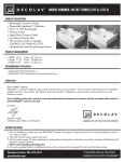 DECOLAV 1417-8-CWH Instructions / Assembly