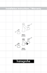 Hansgrohe 14113821 Instructions / Assembly