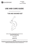 Glacier Bay F1AA4535BNV Installation Guide