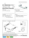 Symmons 553TP-STN Instructions / Assembly