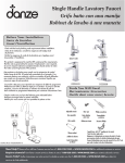Danze D225558 Instructions / Assembly