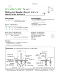 Symmons SLW-3612-STN Instructions / Assembly