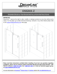 DreamLine SHDR-6260620-07 Installation Guide