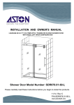 Aston SDR978-TR-CH-60-10-L Installation Guide