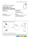 Symmons 353TR Instructions / Assembly