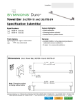 Symmons 363TB-18-STN Instructions / Assembly