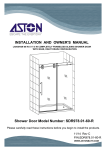 Aston SDR978-TR-CH-60-10-R Installation Guide