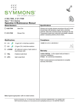 Symmons 4101 Installation Guide