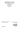 KOHLER K-9516-CP Installation Guide
