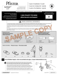 Pfister F-042-YP0U Installation Guide