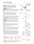 Mr. Steam 104040RAW Installation Guide