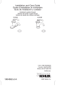 KOHLER K-12181-CP Installation Guide