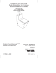 KOHLER K-3797-0 Installation Guide