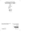 KOHLER K-3755-G9 Installation Guide
