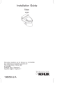 KOHLER K-3597-0 Installation Guide