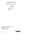 KOHLER K-16232-3-CP Installation Guide