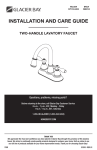 Glacier Bay 67513-6404 Installation Guide