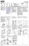 KOHLER K-99009-NA Installation Guide