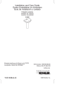 KOHLER K-2293-8-7 Installation Guide