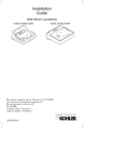 KOHLER K-2054-0 Installation Guide
