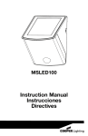 All-Pro MSLED100 Instructions / Assembly