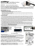eLEDing EE860DDC(B) Use and Care Manual