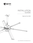 Big Ass Fans F-ES1-0701S34 Instructions / Assembly