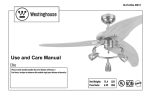 Westinghouse 7850500 Use and Care Manual