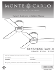 Monte Carlo 3CLYR52BSD Instructions / Assembly