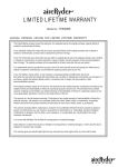 AireRyder FN52995OR Use and Care Manual