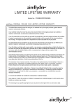 AireRyder FN56305BBZ Instructions / Assembly