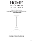 Home Decorators Collection 25395-20 Installation Guide