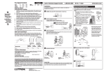 Lutron SFSQ-FH-AL Instructions / Assembly