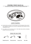 Hampton Bay F98WH02-G903-3 Instructions / Assembly