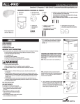 All-Pro FSS1530LPCW Instructions / Assembly