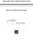 Designers Choice Collection AC8354-NI Installation Guide