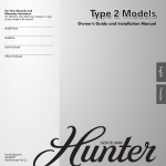 Hunter 27566 Installation Guide