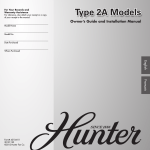 Hunter 27232 Installation Guide