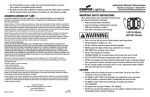 Cooper Lighting LED125 Instructions / Assembly