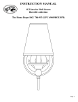 Hampton Bay ESQ7411A-2 Instructions / Assembly
