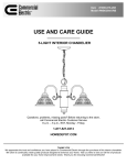 Commercial Electric WB0390/ORB Instructions / Assembly