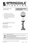 Dale Tiffany STA11258 Instructions / Assembly