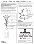 Sea Gull Lighting 60010-71 Installation Guide