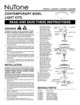 NuTone LK30ABS Instructions / Assembly