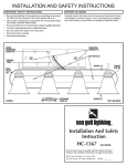 Sea Gull Lighting 49853BLE-05 Installation Guide