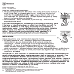 Westinghouse 7045100 Instructions / Assembly