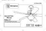 Westinghouse 7826765 Use and Care Manual