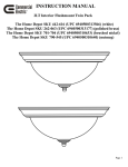 Commercial Electric EFG8012A-WH Instructions / Assembly